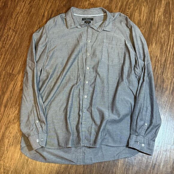 Marc Anthony Men’s XXL Button Down Shirt Slim Fit Long Sleeve Grey - Picture 1 of 5